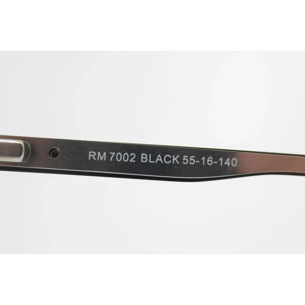 Ryan Mitchell RM 7002 Black Rectangular Eyeglasses Frames 55-16-140 Mens Womens